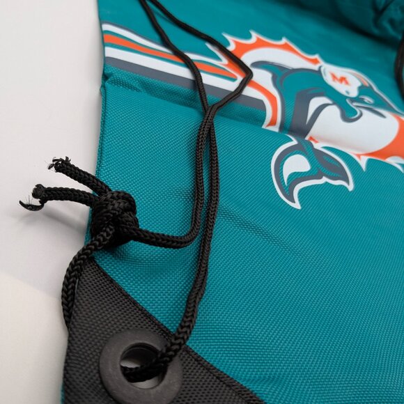 NFL Miami Dolphins Drawstring Bag, 17" x 13" - Picture 3 of 15